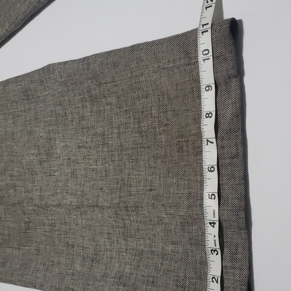Ann Taylor Career Dress Pants Flat Front Wide Leg Linen Blend - Picture 6 of 11
